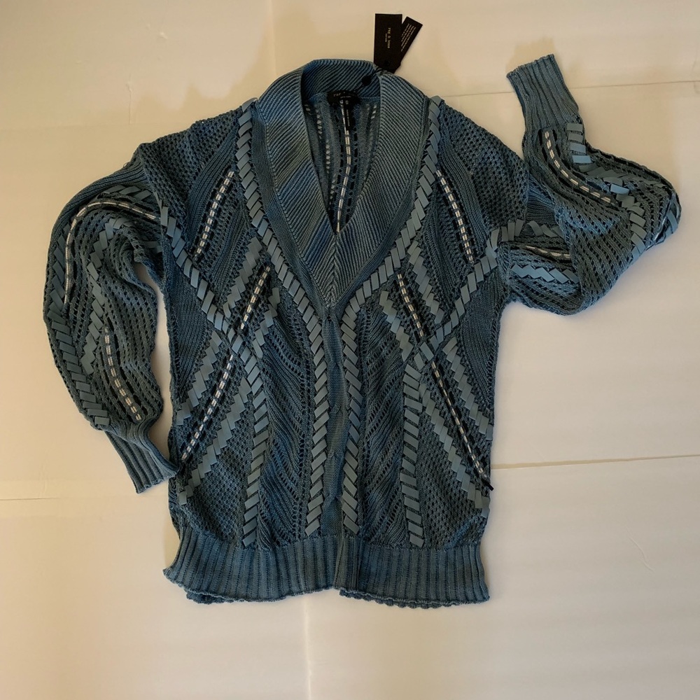 Rag & Bone Lucie V neck Lacing Sweater